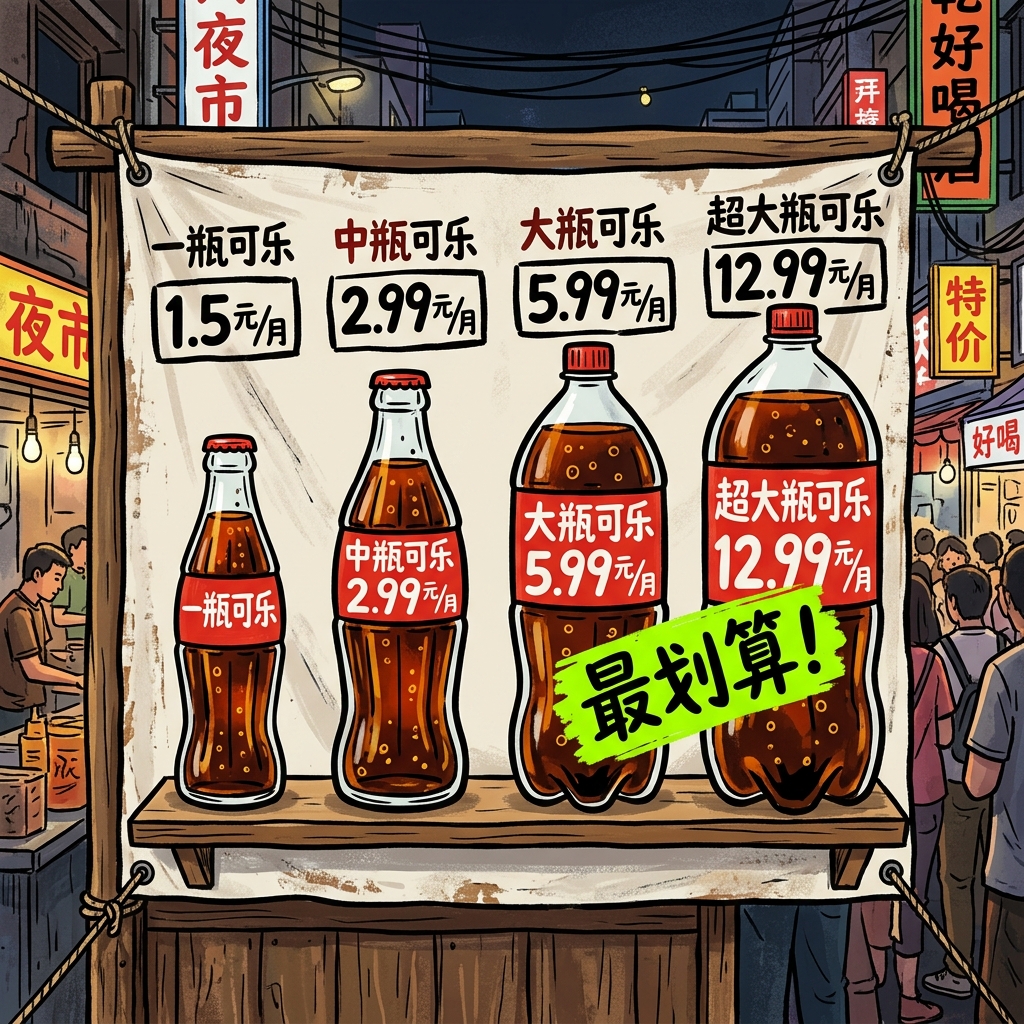 赔钱机场可乐套餐价格对比